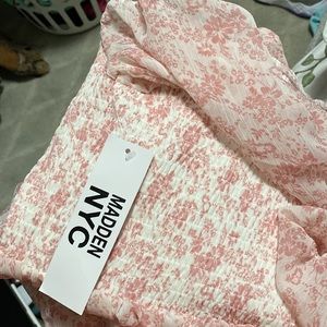 Madden NYC Ruffle Dress Pink BRAND NEW